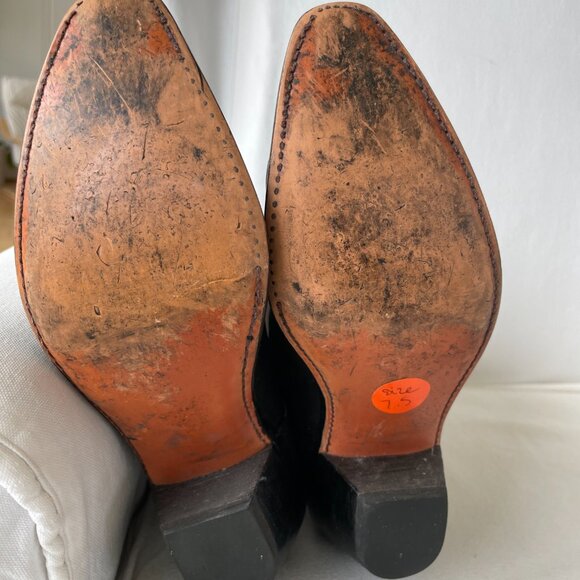 Vintage black cowboy boots - Picture 5 of 6